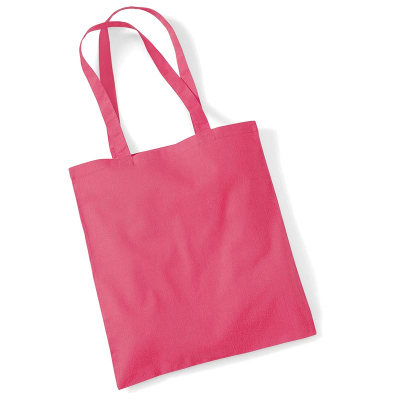 Bag for life - long handles - Raspberry Pink One Size